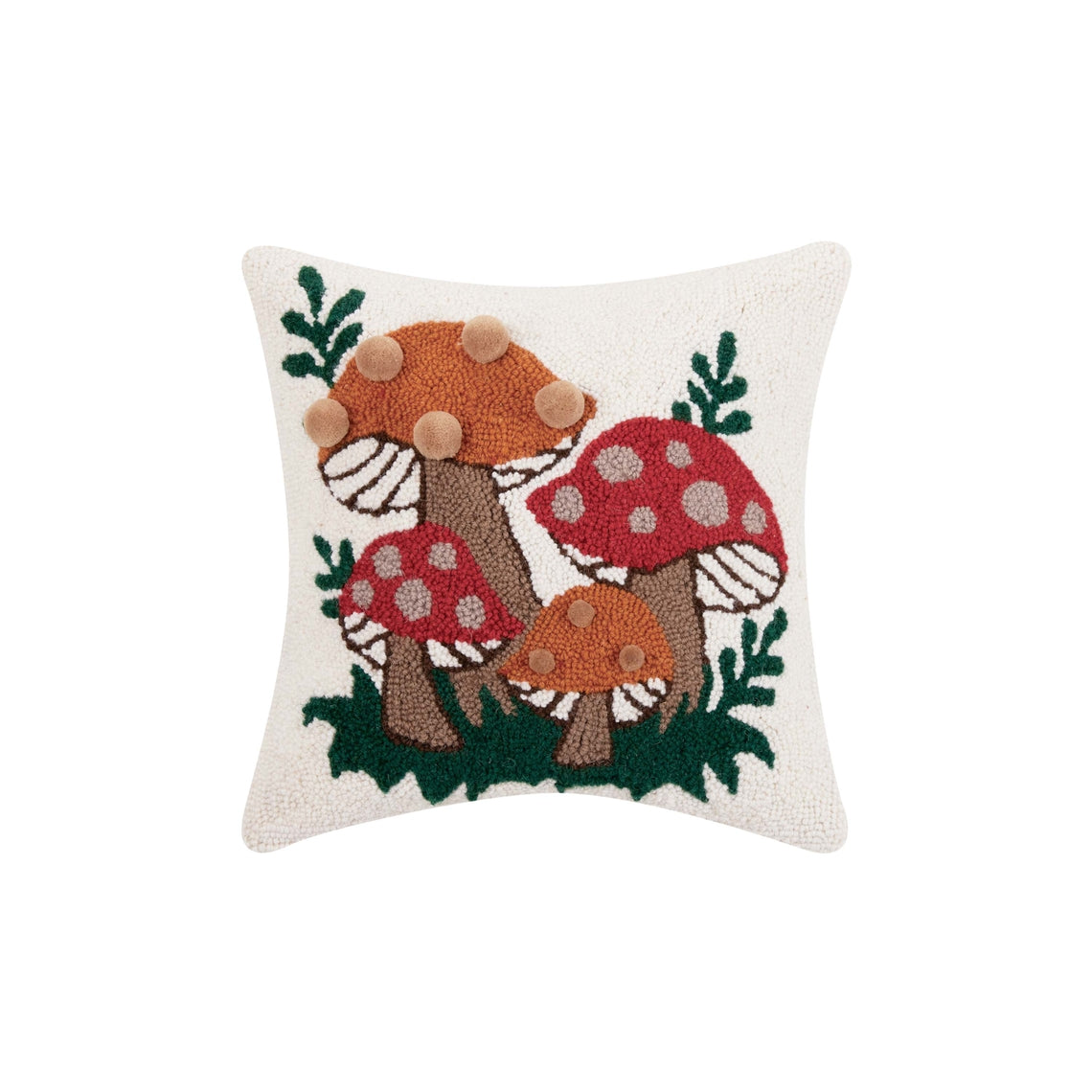 Shroomy Pom Pom Hook Pillow