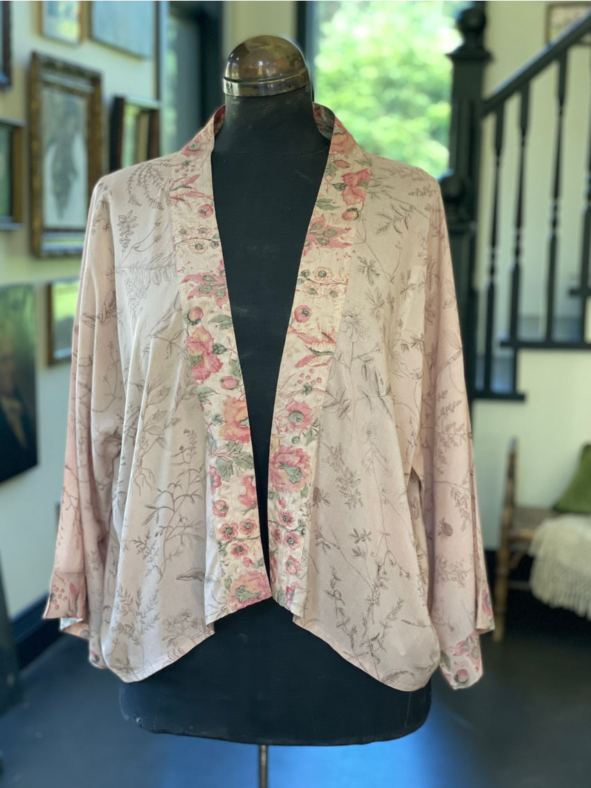 Cárdigan kimono de bambú corto "Map of My Heart" talla única