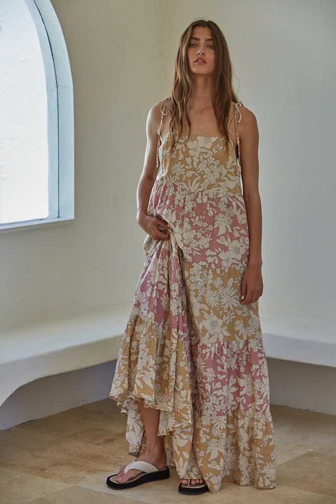 By Together Golden Hour Floral Maxi Dress