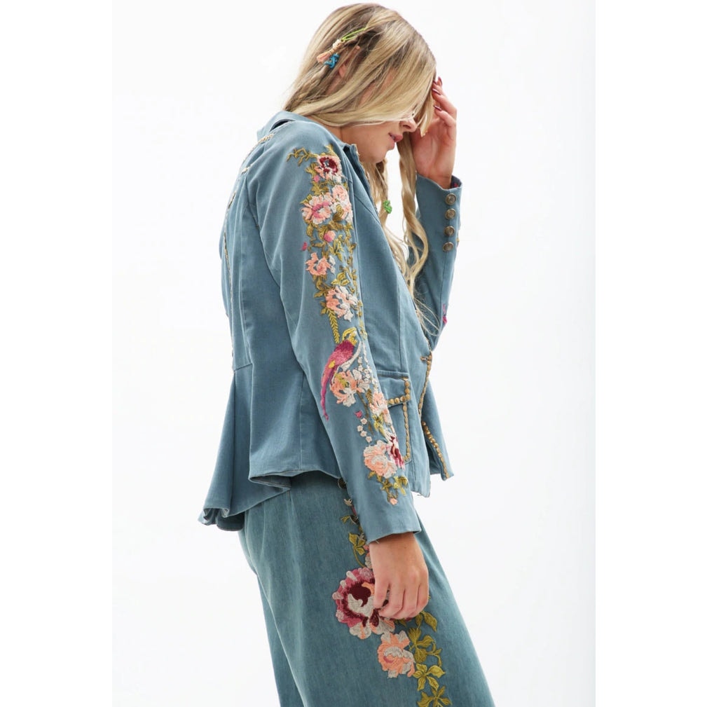 Aratta Time to Shine Denim Wash Blazer