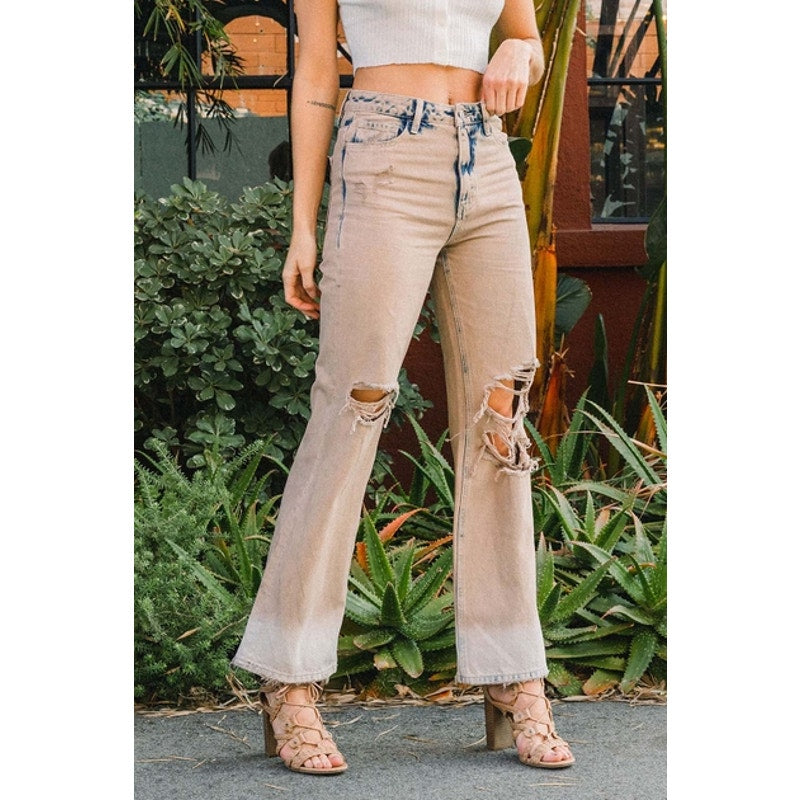 Burnt 90's Vintage Super High Rise Flare Jeans