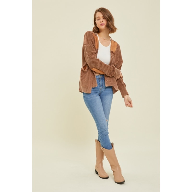 Western Inspired Mineral Washed Cardigan