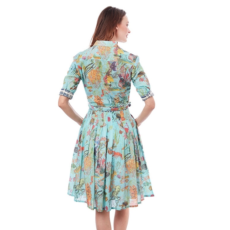 Dizzy-Lizzie Mrs. Maisel Turquoise Sealife Dress