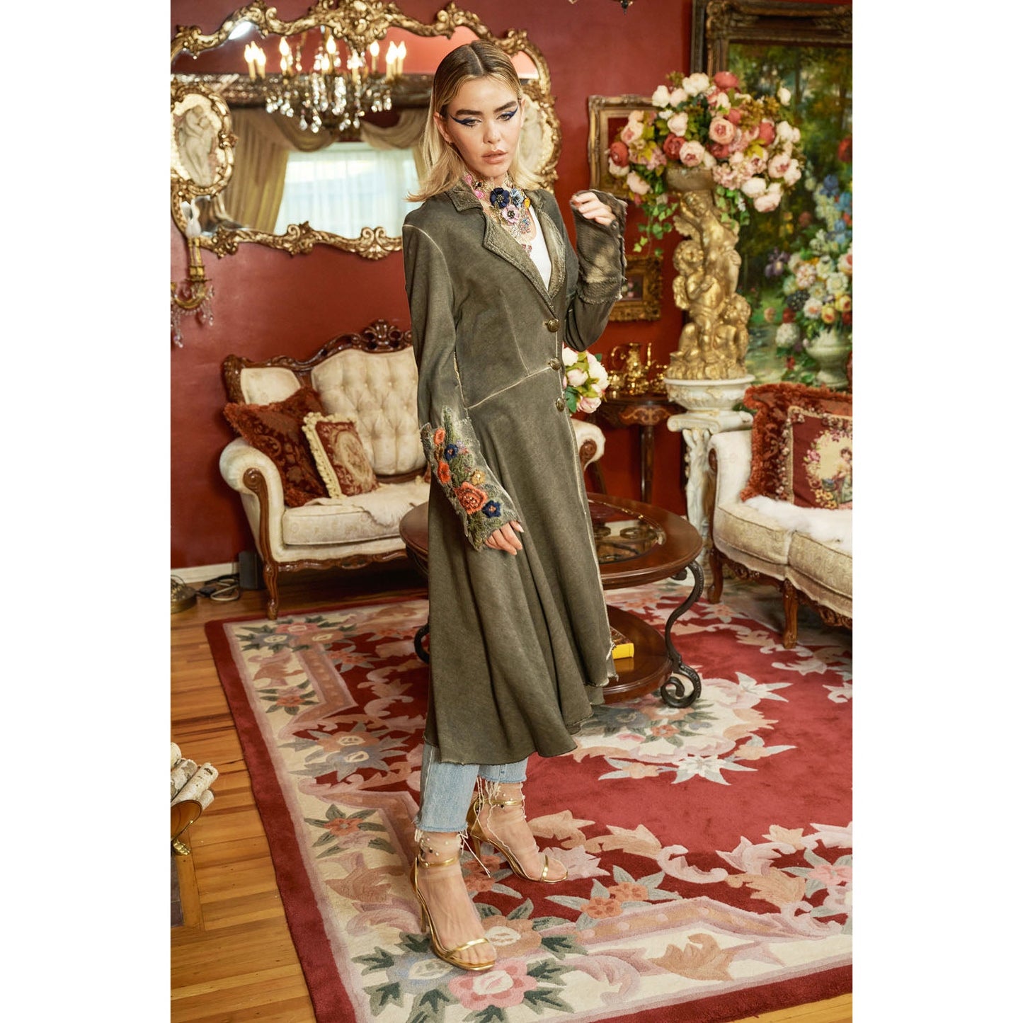 Aratta The Heart of Autumn Coat in Vintage Ash