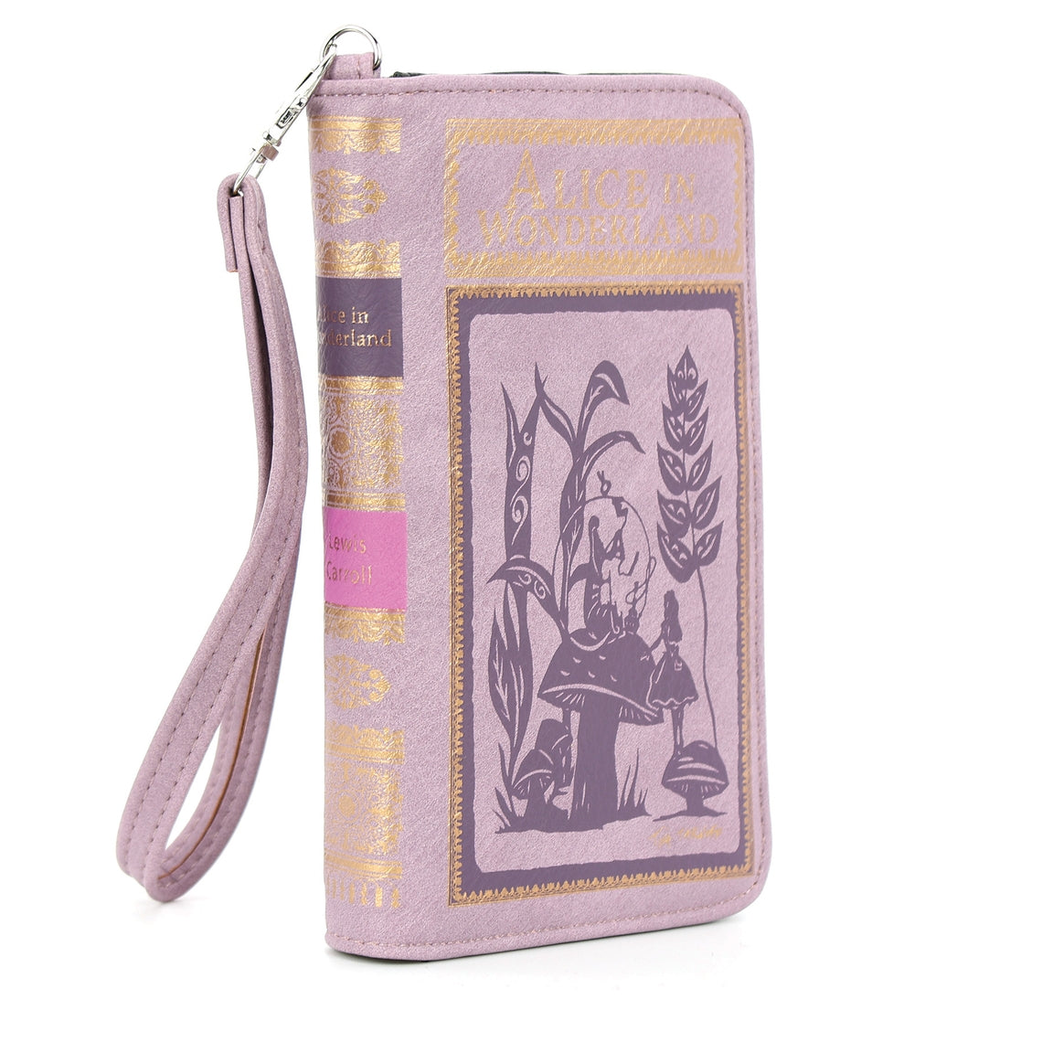 Cartera con forma de libro de Alicia en el país de las maravillas