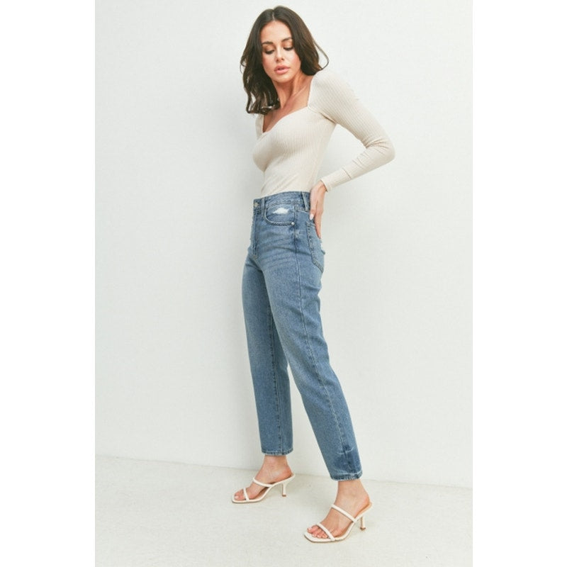 JBD Dani High Rise Retro Straight Denim Jeans