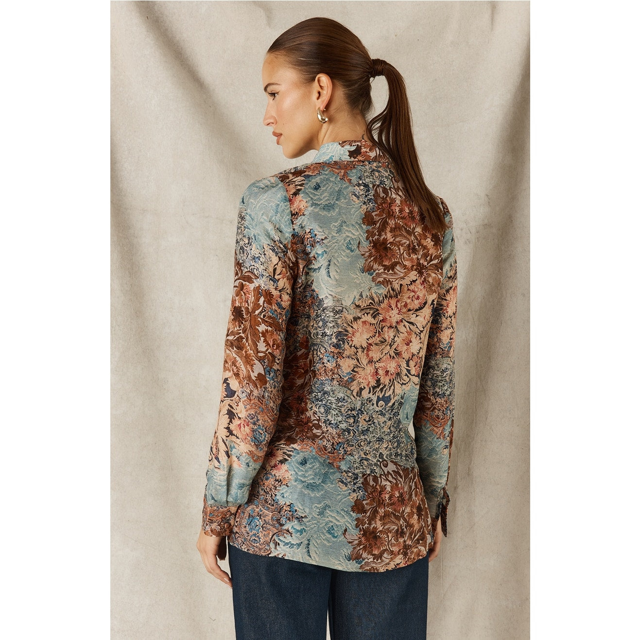 Sofia Irina Autumn Botanica Printed Blouse