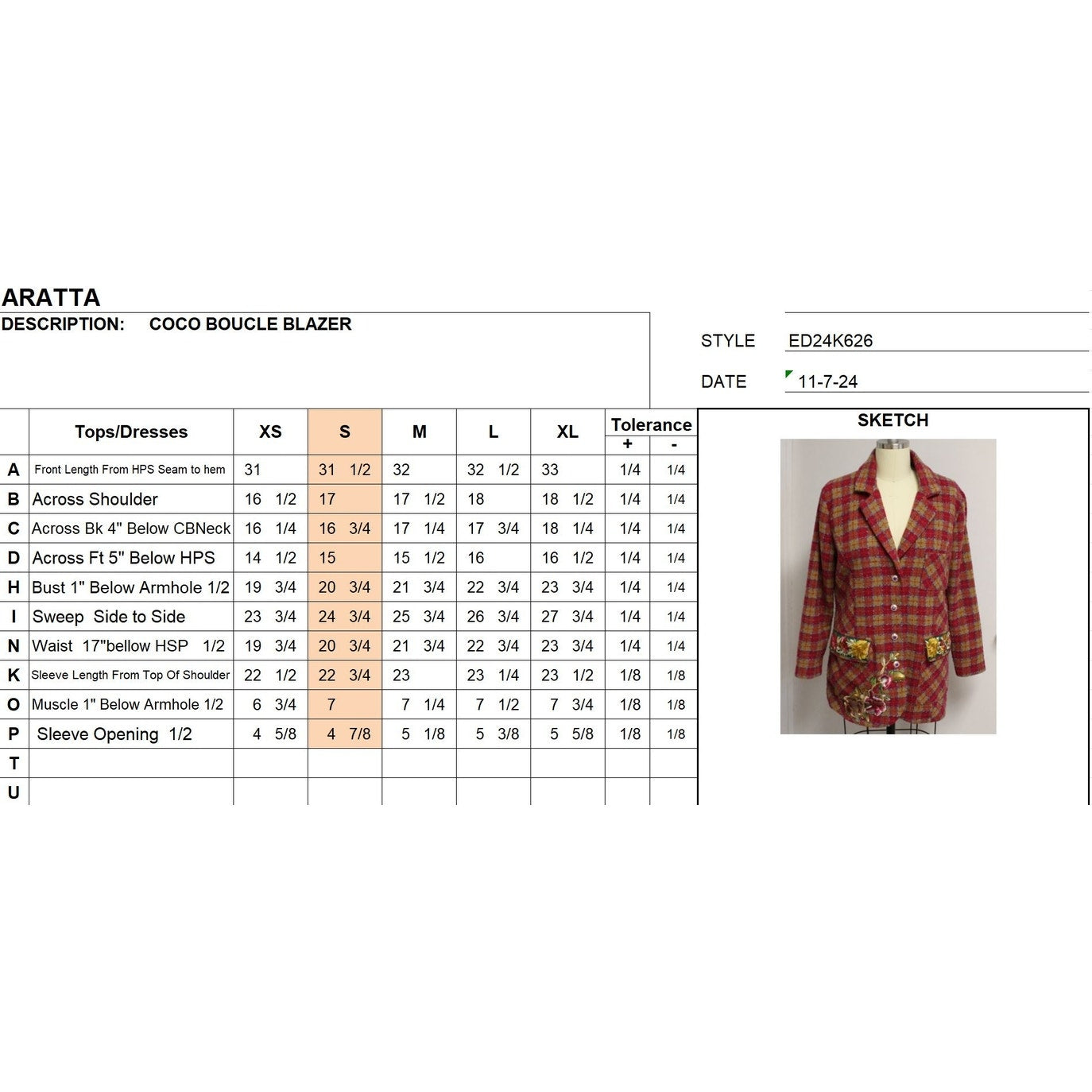 Chaqueta blazer Aratta con forro de bouclé de coco y camello fucsia