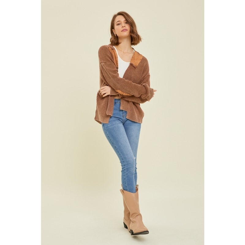 Western Inspired Mineral Washed Cardigan