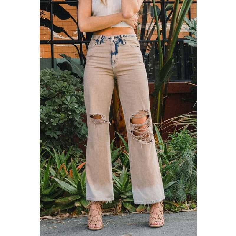 Burnt 90's Vintage Super High Rise Flare Jeans