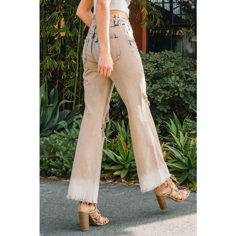 Burnt 90's Vintage Super High Rise Flare Jeans
