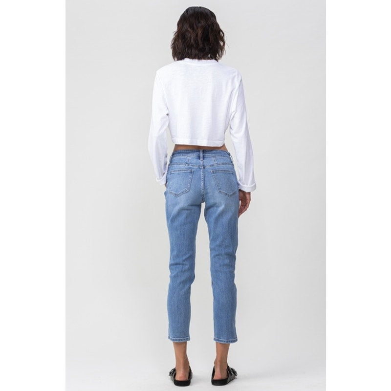 Jelly Jeans High Rise Distressed Mom Denim Jeans