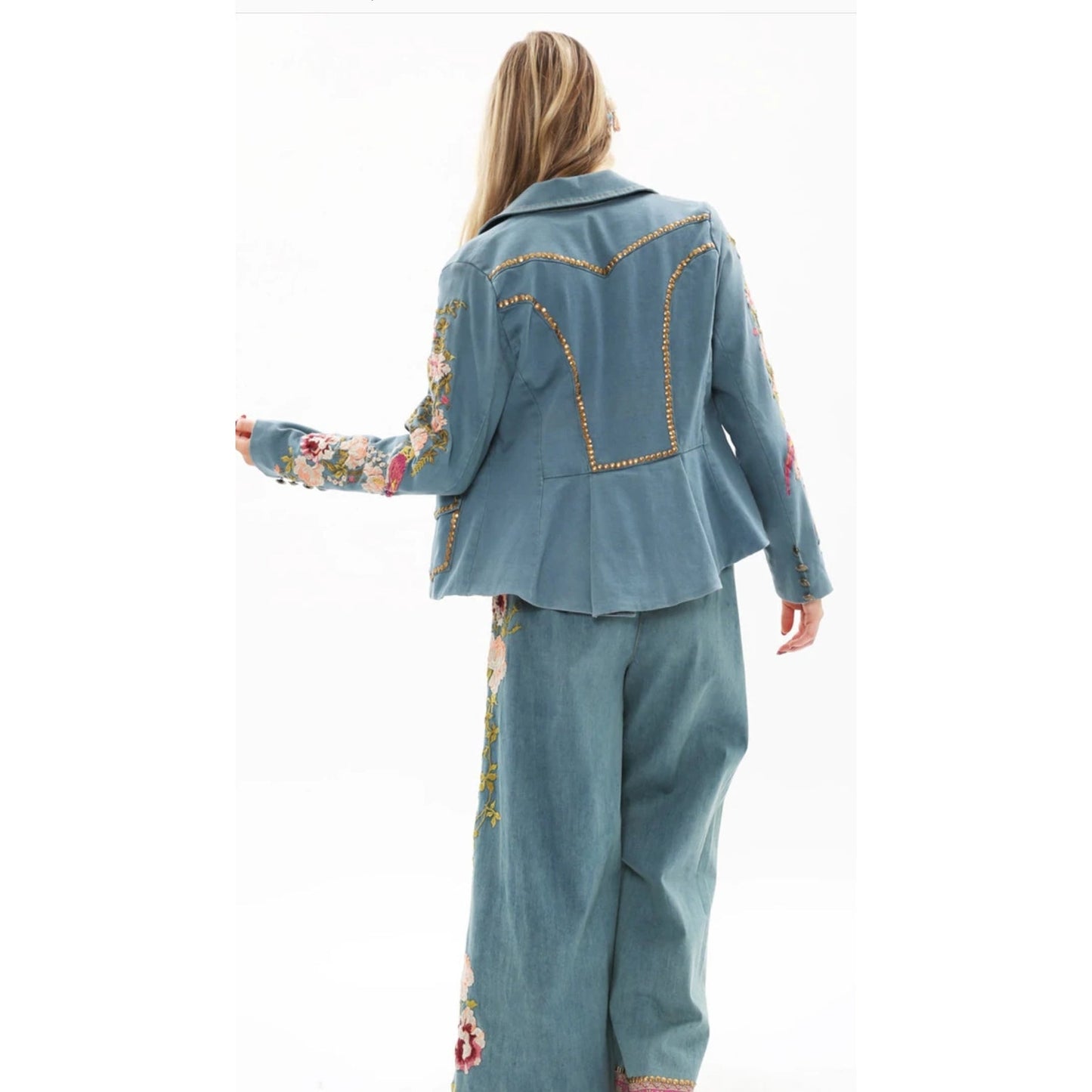 Aratta Time to Shine Denim Wash Blazer