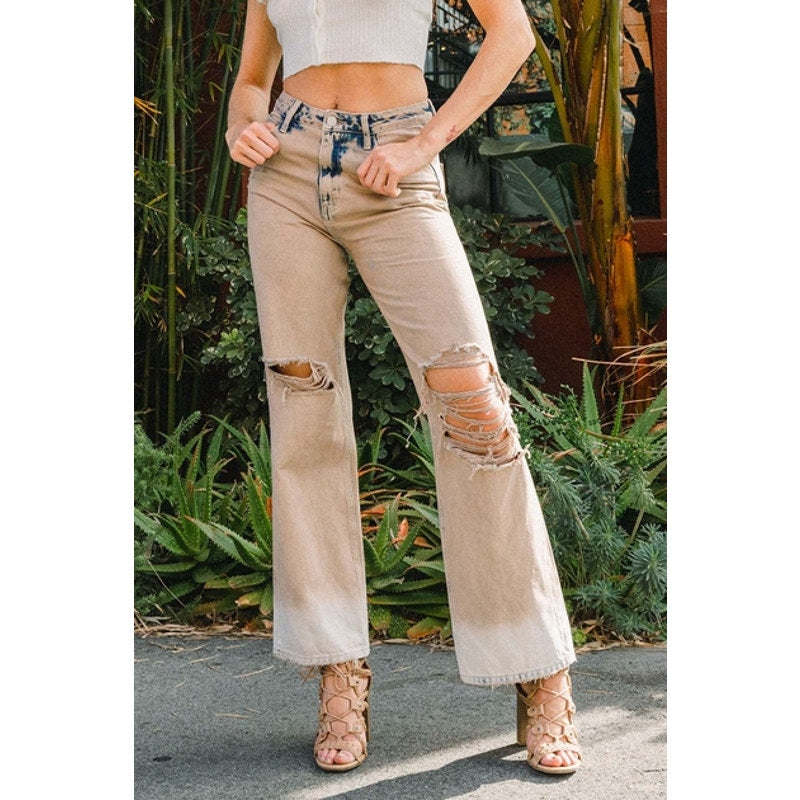 Burnt 90's Vintage Super High Rise Flare Jeans