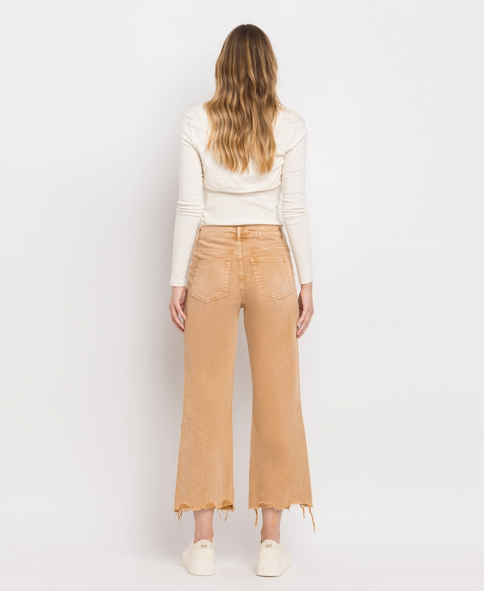 Kiss of California 90's Vintage Super High Rise Crop Flare Jeans