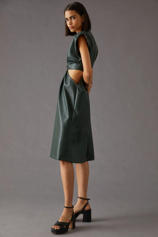 Eva Franco - Forestina Vegan Leather Mini Dress