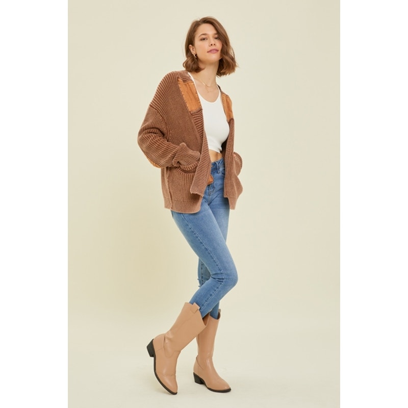 Western Inspired Mineral Washed Cardigan