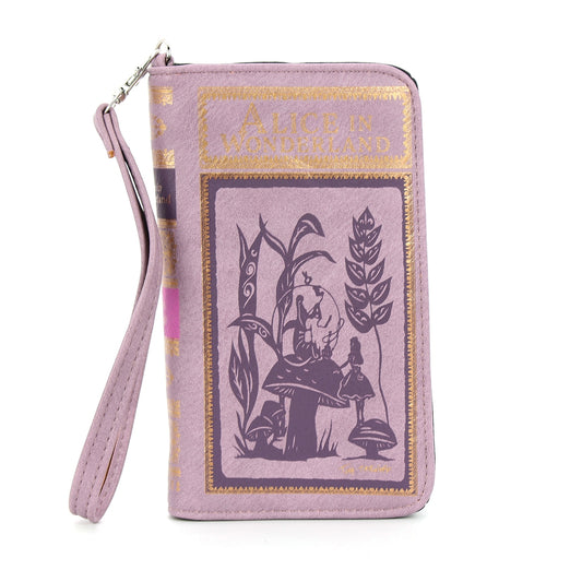Cartera con forma de libro de Alicia en el país de las maravillas