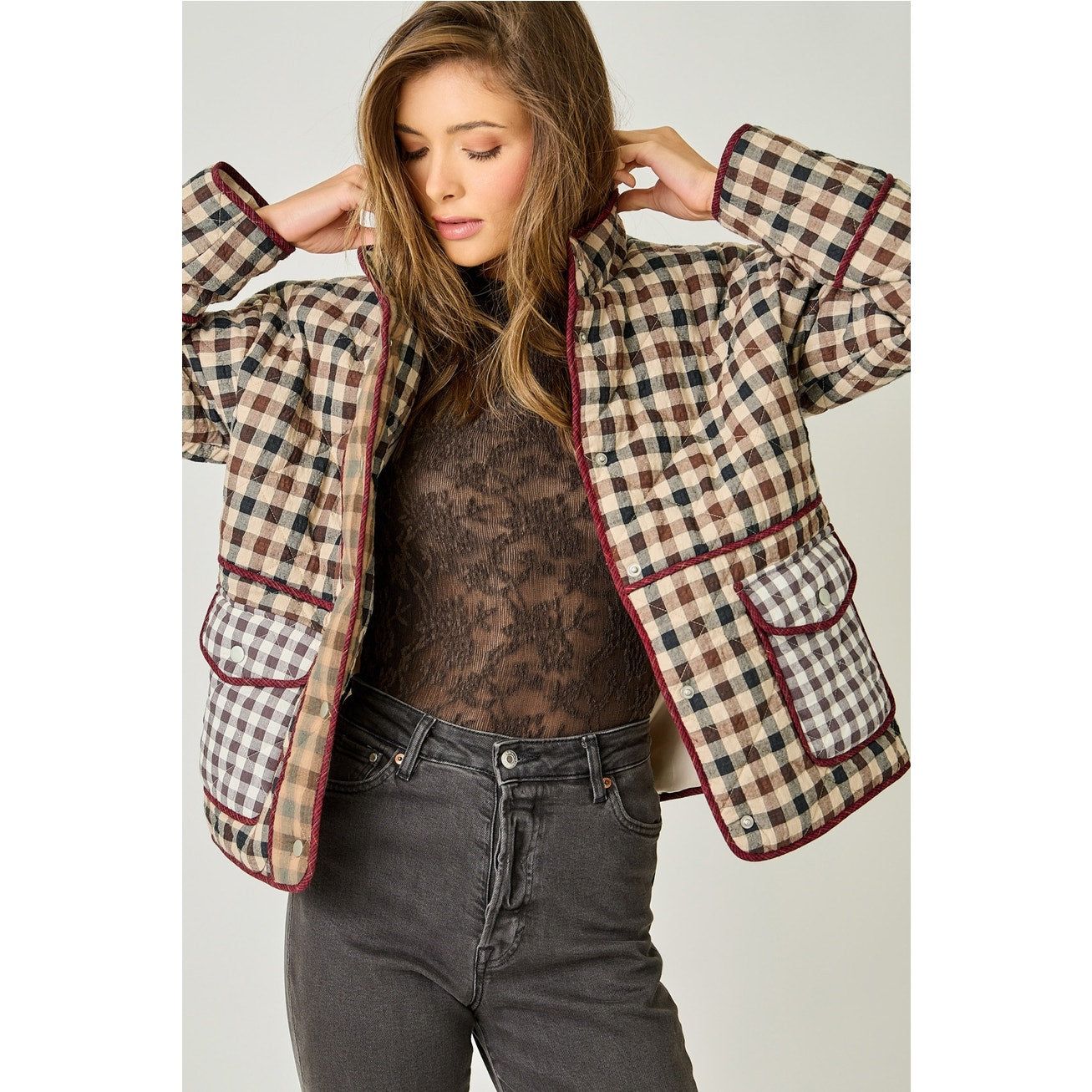 Mixed Media Quilted Jacket – Wild Luxe Boutique
