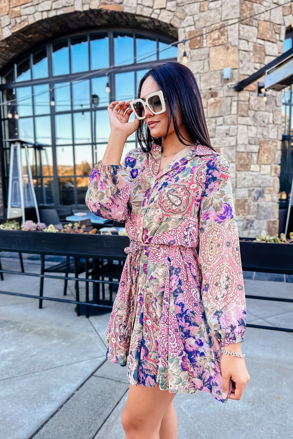 Simply Biased Flared Mini Dress