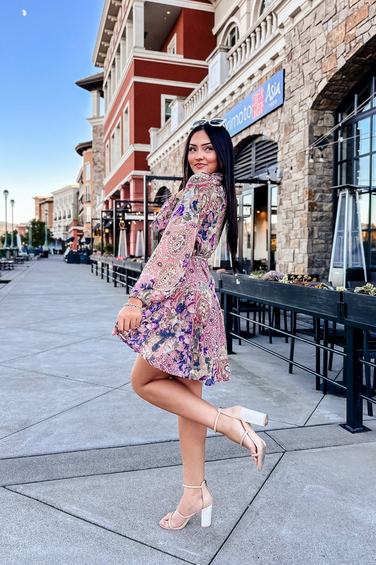 Simply Biased Flared Mini Dress