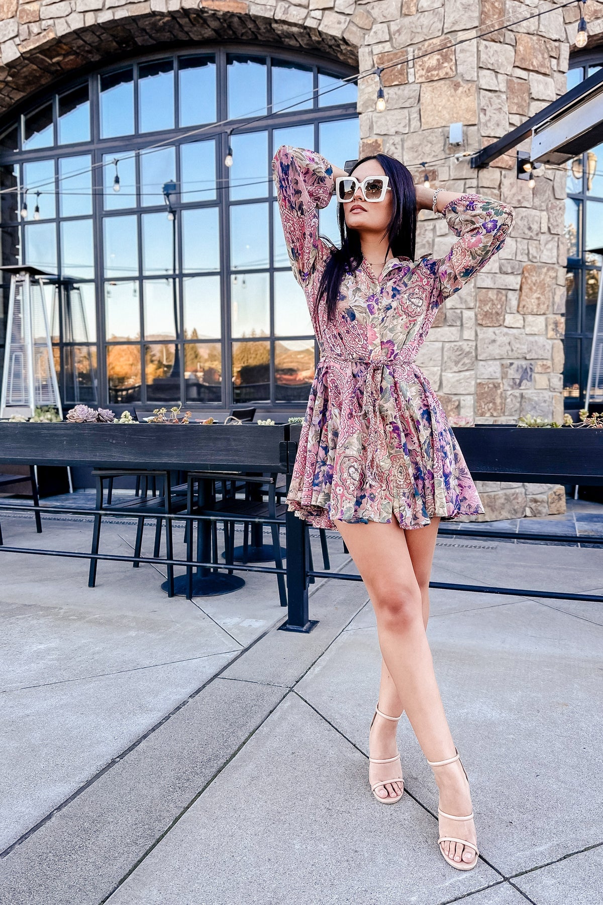 Simply Biased Flared Mini Dress