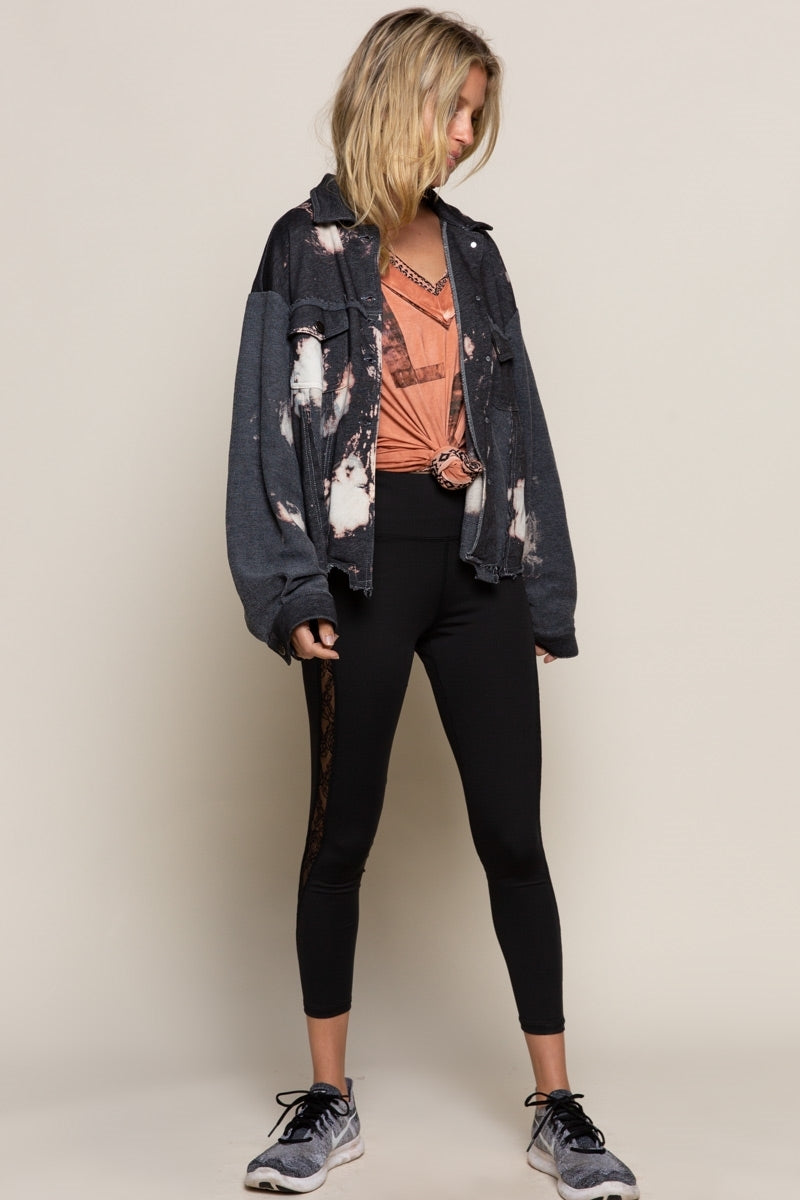 Night White Orchids Jacket - Wild Luxe Boutique