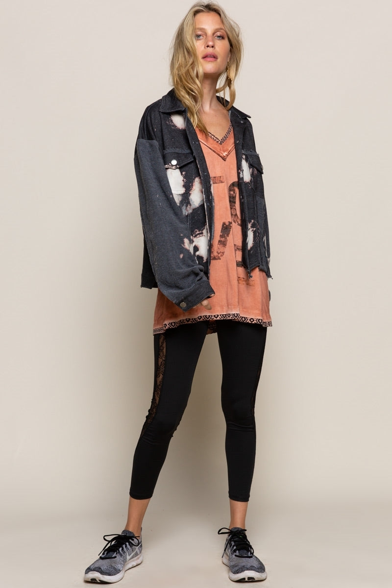 Night White Orchids Jacket - Wild Luxe Boutique