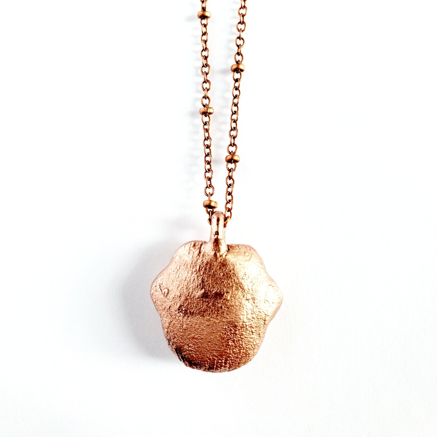 Flower Agate Paw Print Necklace - Wild Luxe Boutique