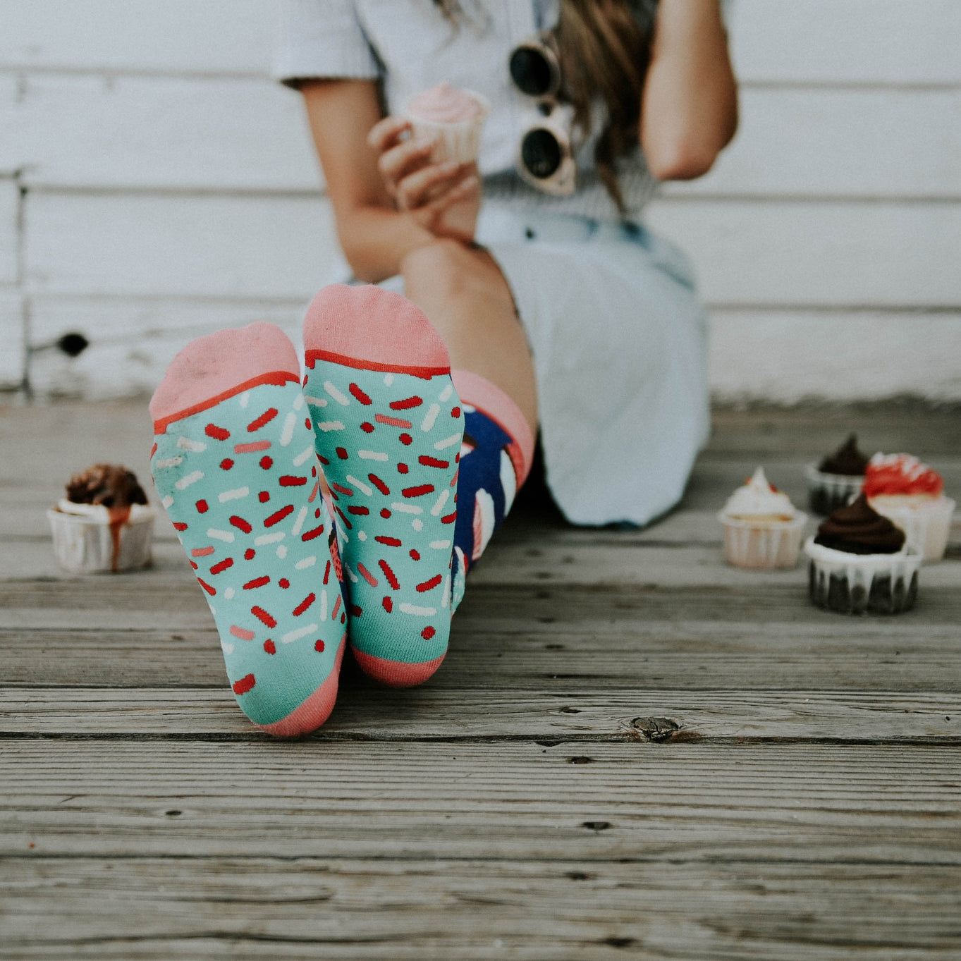 Cupcake Socks - Wild Luxe Boutique