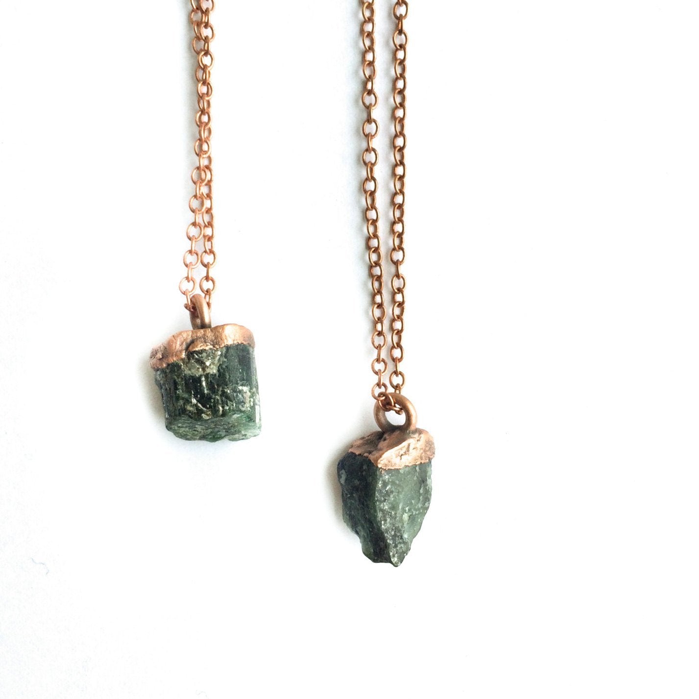 Emerald Electroformed Crystal Necklace - Wild Luxe Boutique
