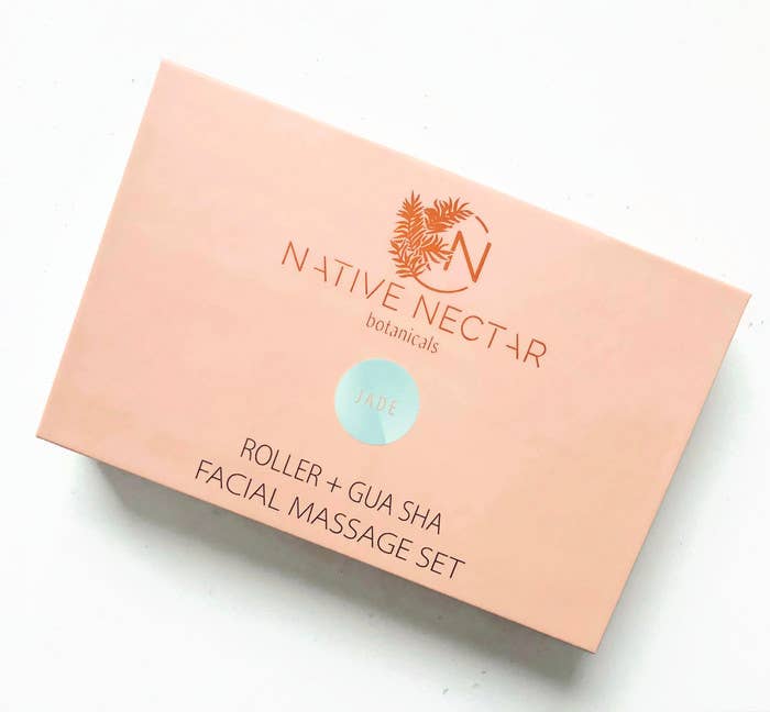 Jade Gemstone Roller + Gua Sha Facial Massage Set - Wild Luxe Boutique