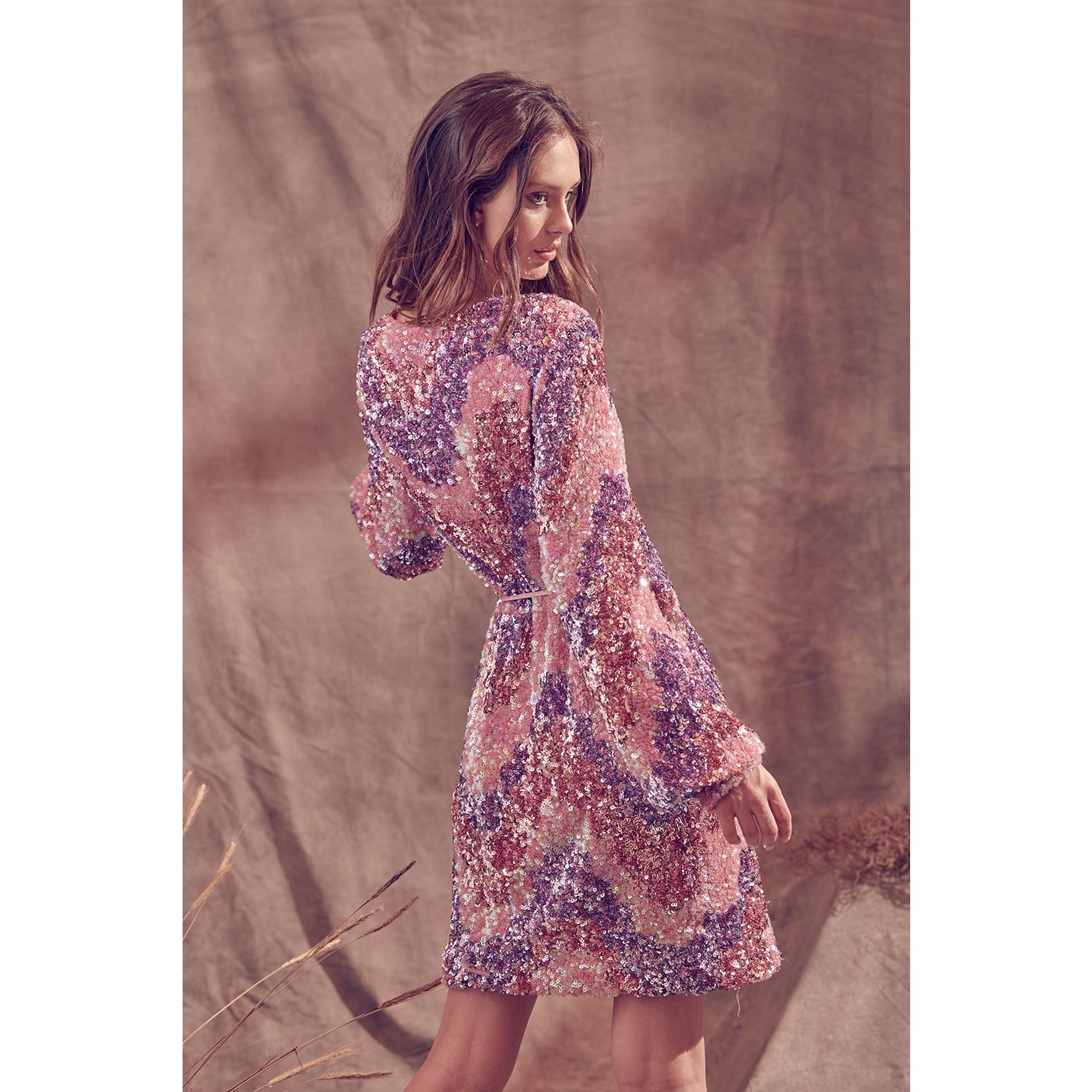 Storia Multi-Color Sequin Mini Dress - Wild Luxe Boutique