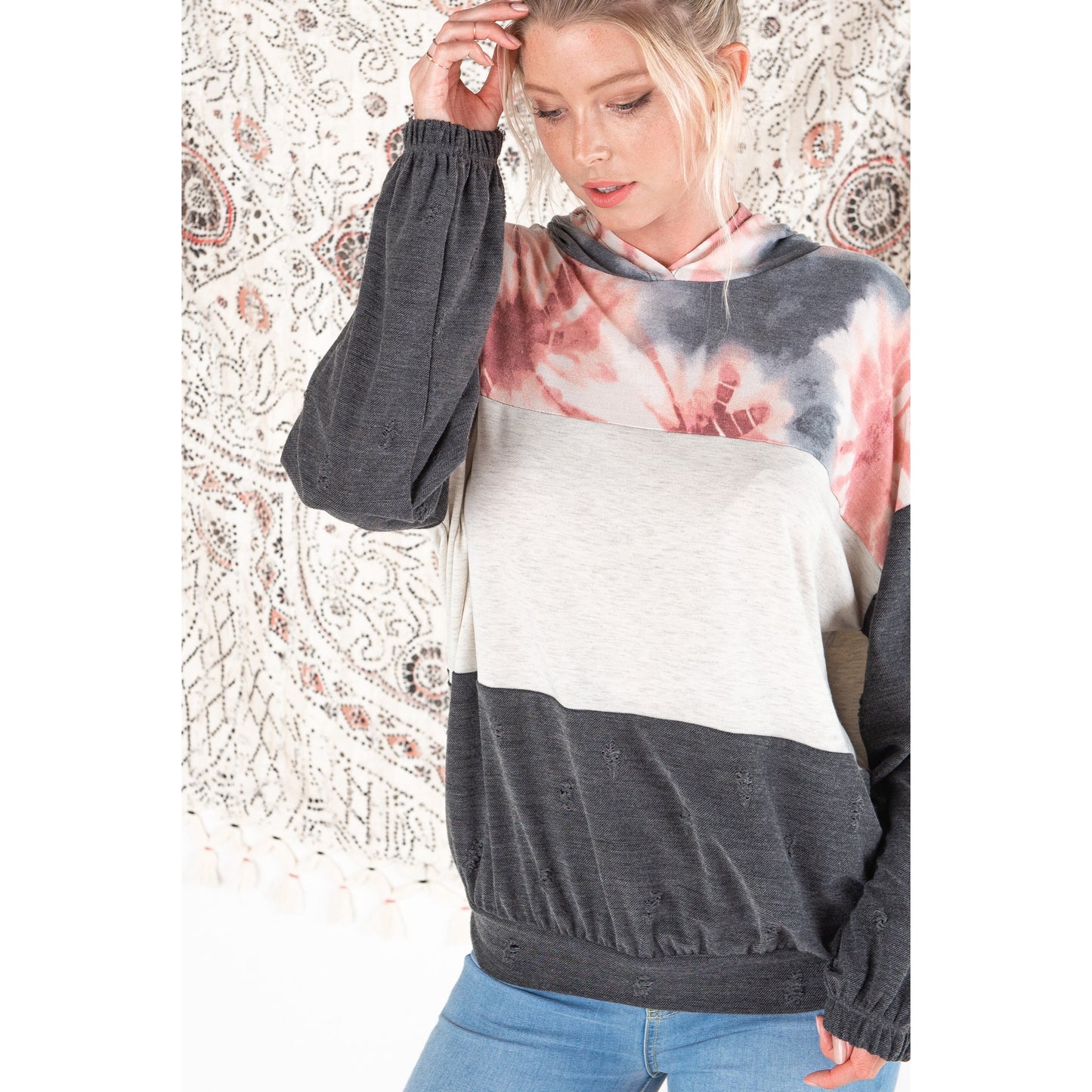 Tie Dye French Terry Hoodie - Wild Luxe Boutique