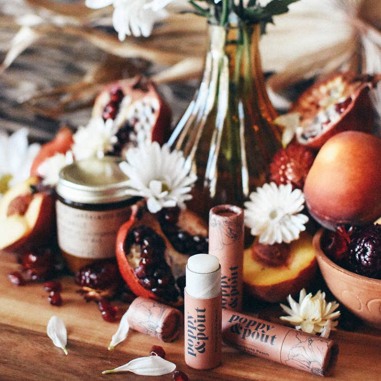 Pomegranate Peach Lip Balm - Wild Luxe Boutique