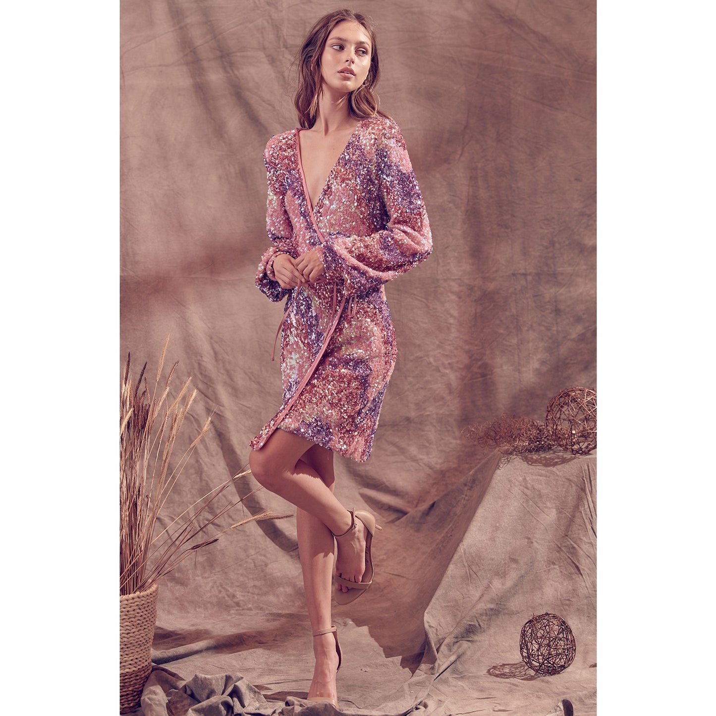 Storia Multi-Color Sequin Mini Dress - Wild Luxe Boutique