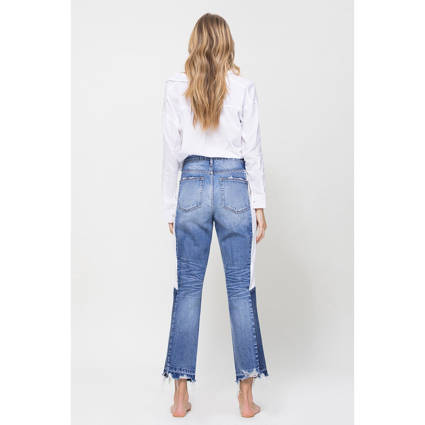 Quinn Super High Rise Crop Side Blocking Panel - Wild Luxe Boutique