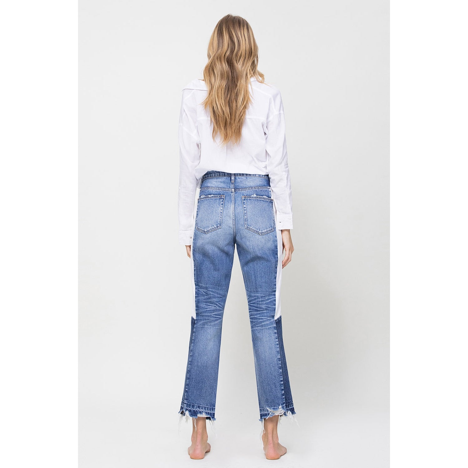 Quinn Super High Rise Crop Side Blocking Panel - Wild Luxe Boutique