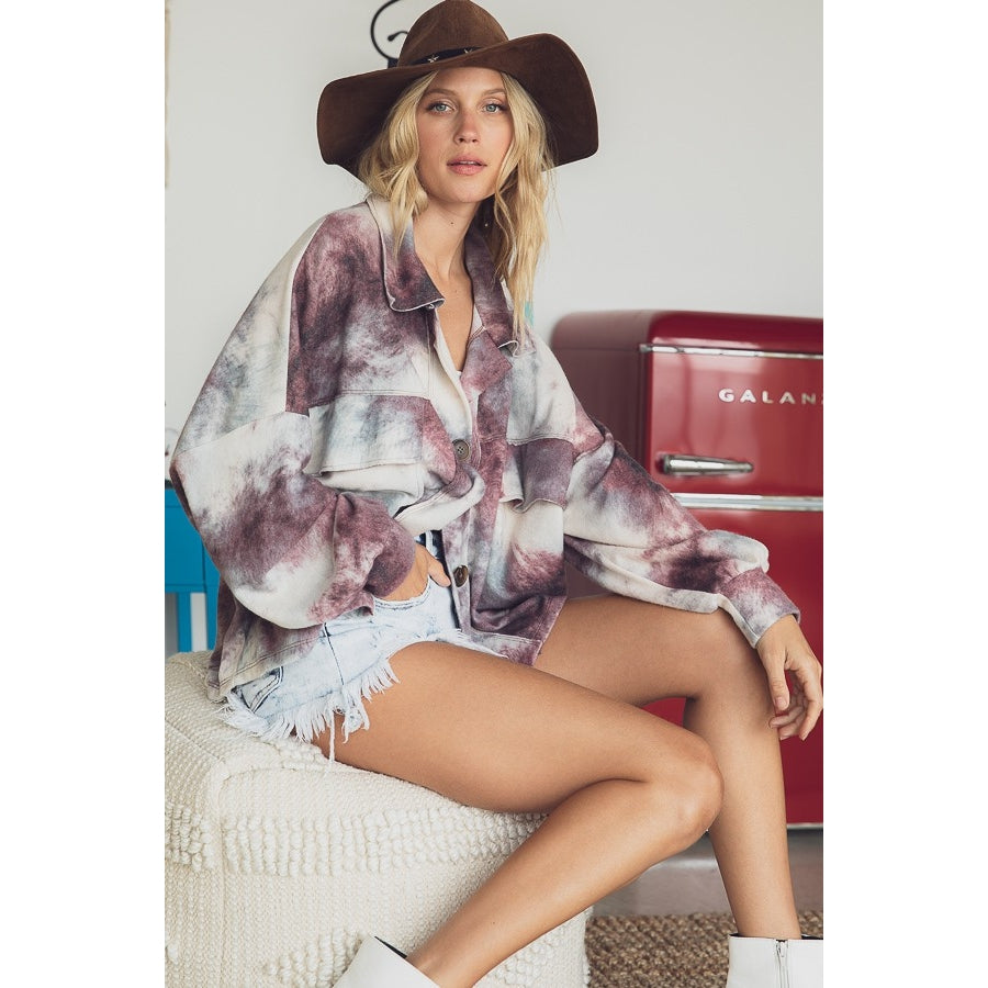 Soft Brushed Tie-Dye Top - Wild Luxe Boutique