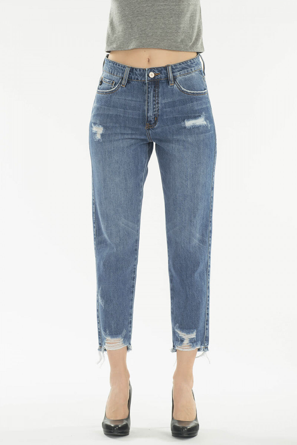 Addison High-Rise Mom Jeans - Wild Luxe Boutique