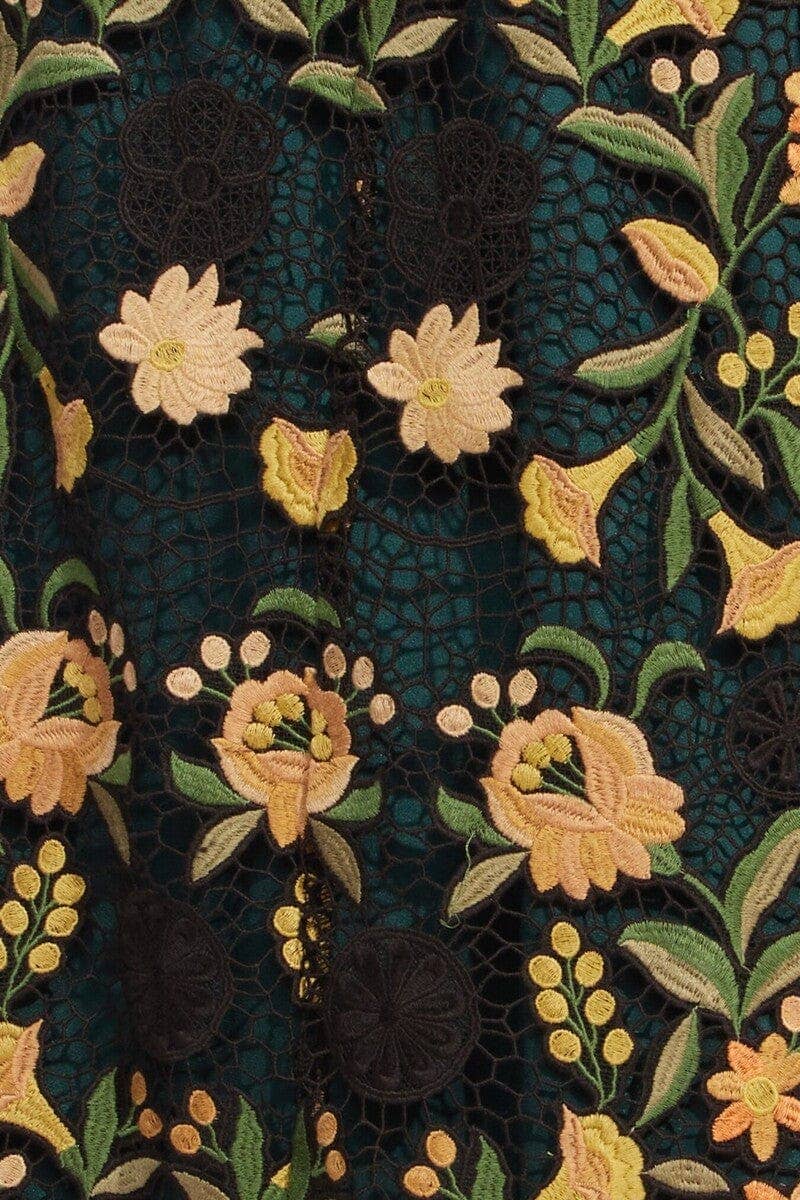 Eva Franco Verdi Vest - Harvest Bloom