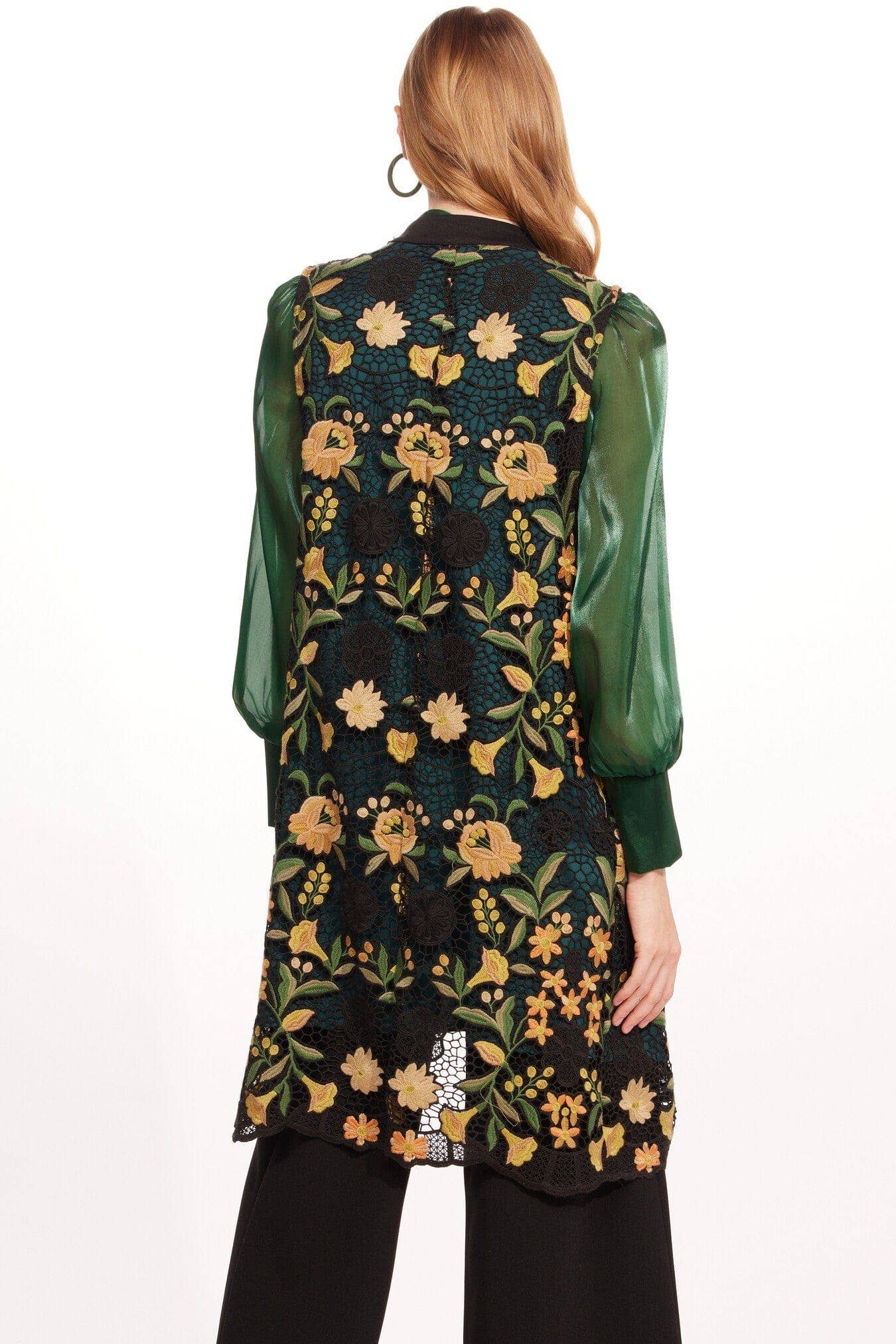 Eva Franco Verdi Vest - Harvest Bloom