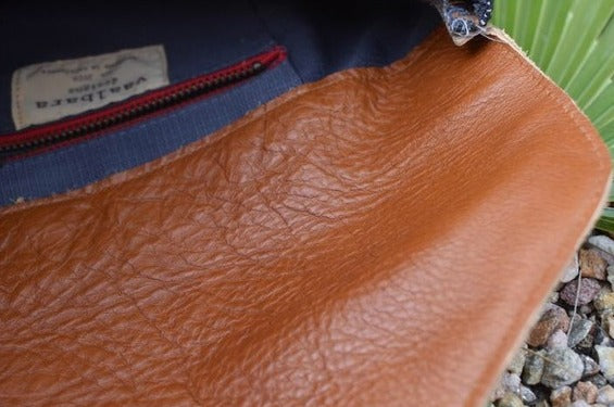 Brown Leather Mini Envelope Clutch - Wild Luxe Boutique