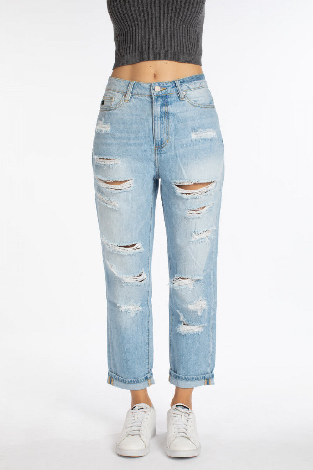 Ella High-Rise Boyfriend Jeans - Wild Luxe Boutique