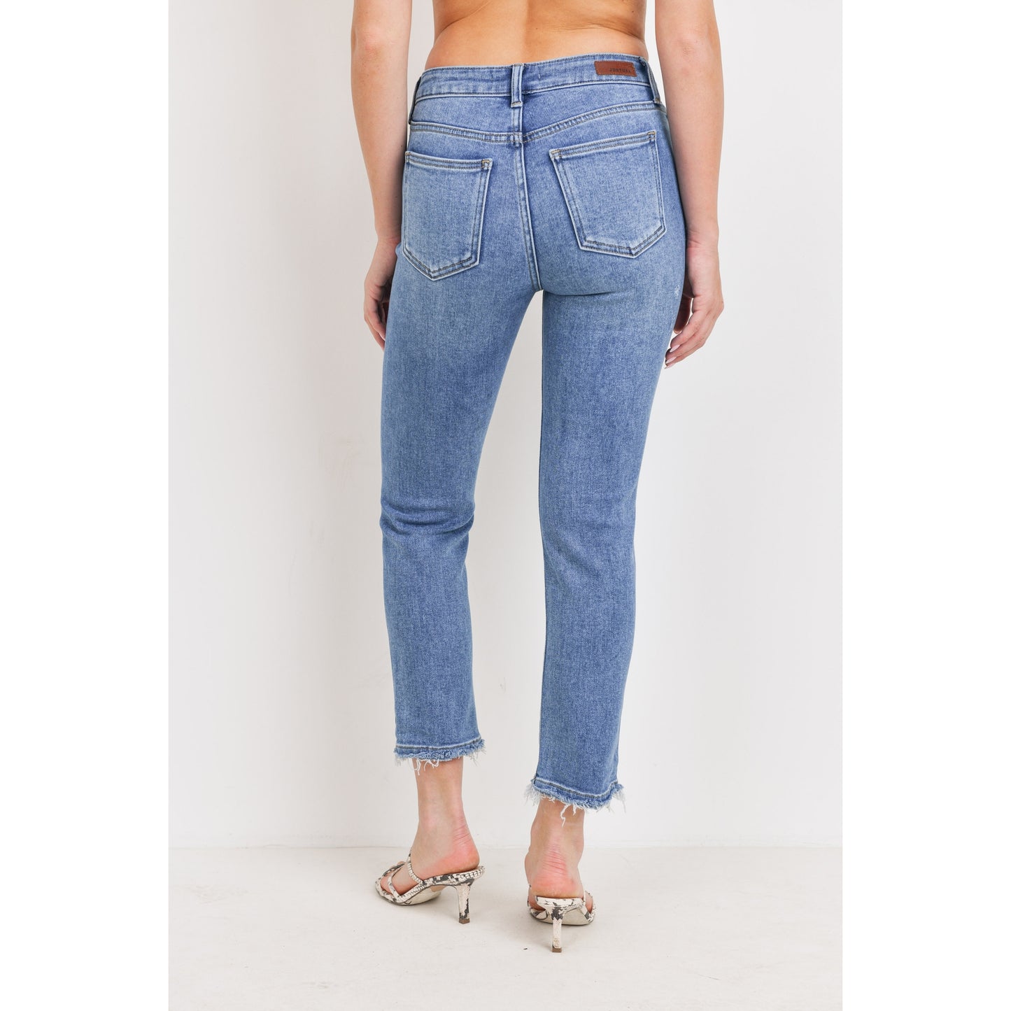 Dakota High Rise Crop Straight Jean - Wild Luxe Boutique