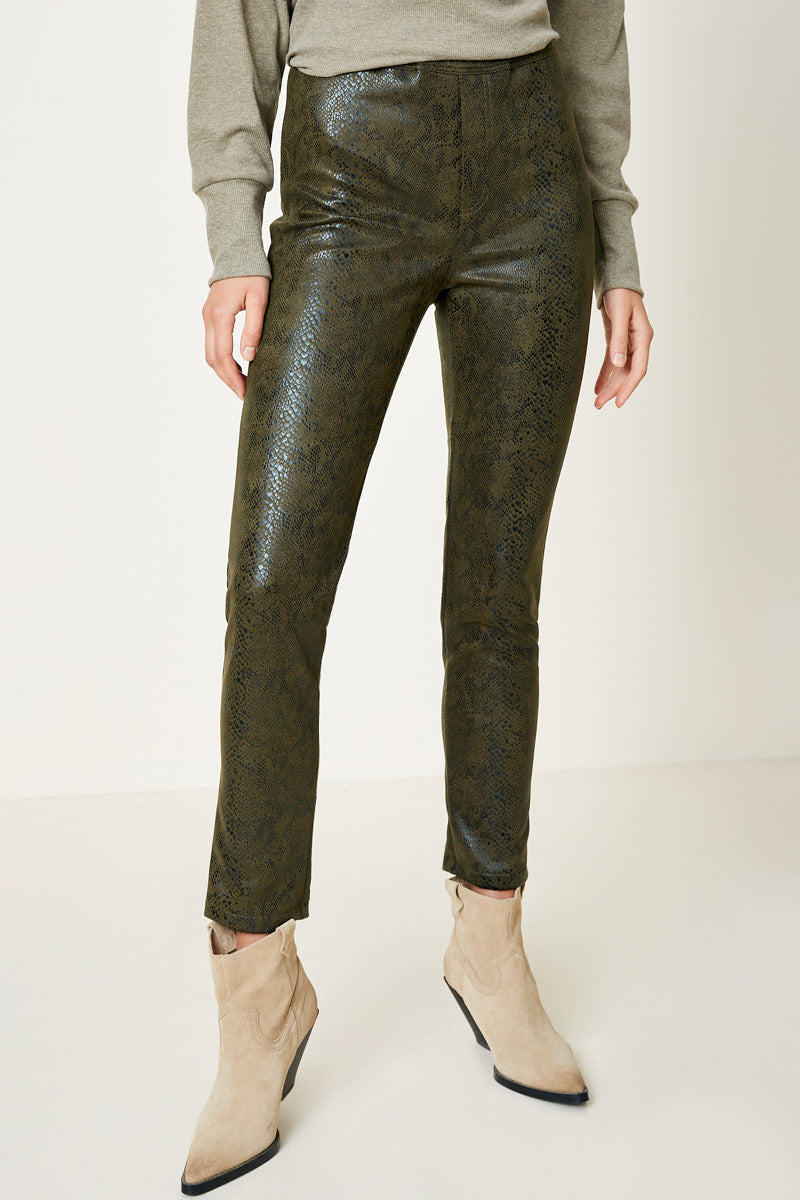 Snakeskin Pants - Wild Luxe Boutique