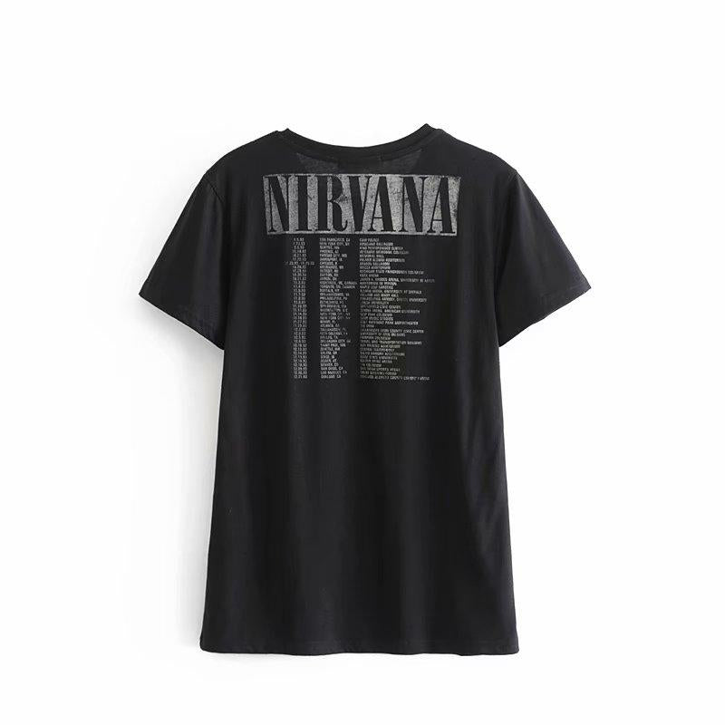 Nirvana Black Vintage Graphic Tee - Wild Luxe Boutique