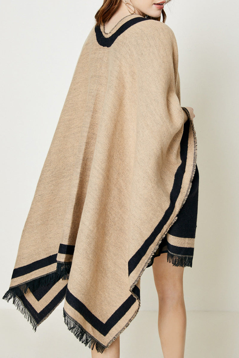 Leopard Pocket Poncho - Wild Luxe Boutique