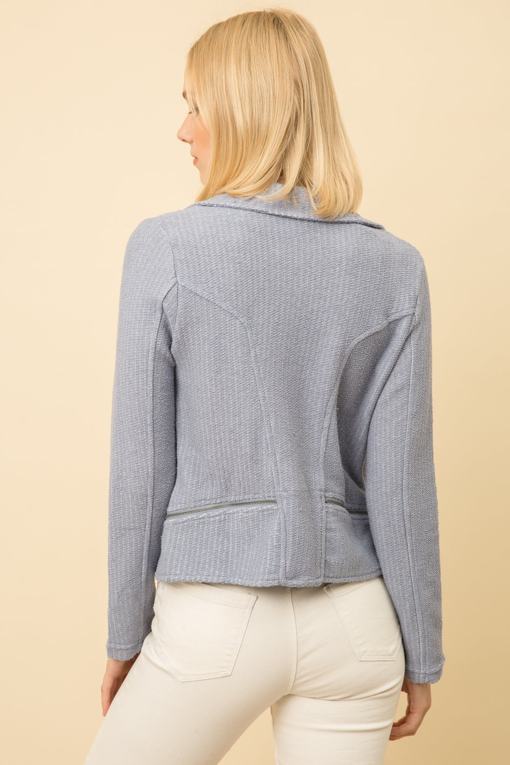 Boucle Terry Moto Jacket - Wild Luxe Boutique