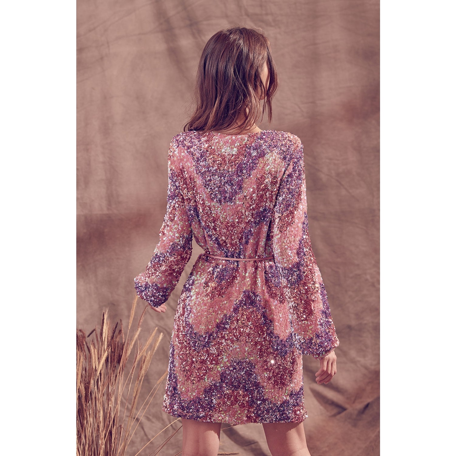Storia Multi-Color Sequin Mini Dress - Wild Luxe Boutique